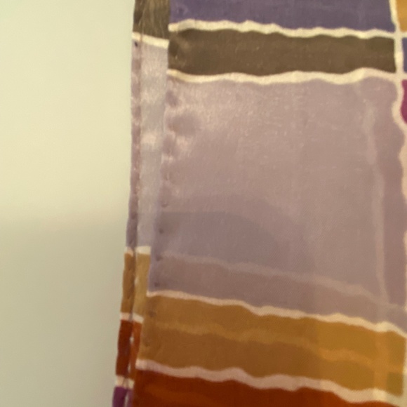 Vintage Liz Claibourne Soft Squares Scarf - Picture 3 of 5